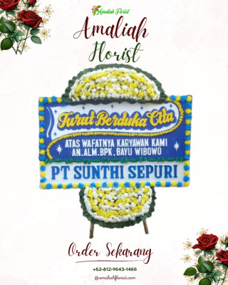Papan Bunga Duka di Kombos Timur